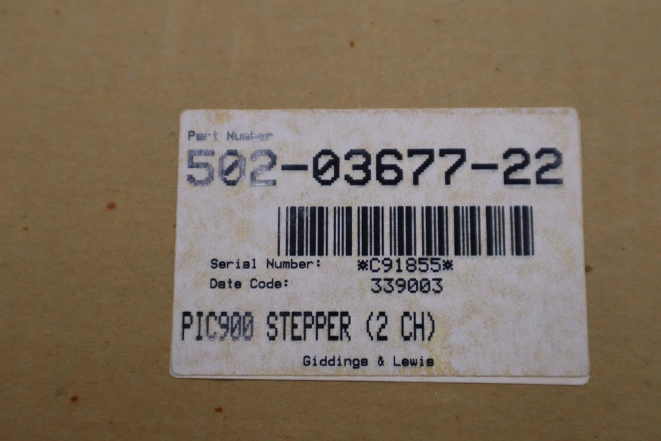 NEW Giddings & Lewis 502-03677-22R3 PiC900 Stepper Module STOCK 3800A - Image 4 of 4
