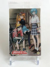 Shinji Asuka Rei Evangelion Wafer Card CLSP-04 Unopened Bandai Japanese a