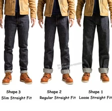 Red Tornado Blacksmith Buckle Back Men Jeans 16.5oz Straight Selvage Denim Pants