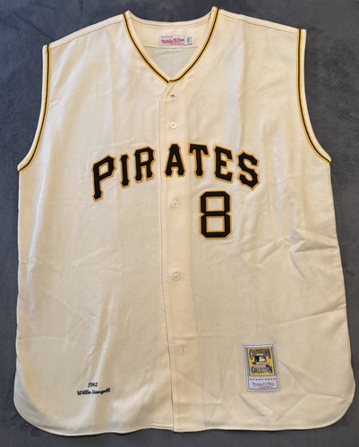 Willie Stargell Pittsburgh Pirates Authentic Mitchell & Ness Jersey Size 52 1962