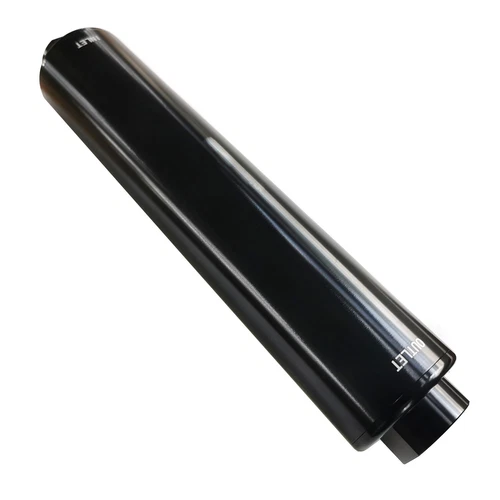 Black Universal Aluminum High Volume Flow 10 AN Inline Fuel Filter