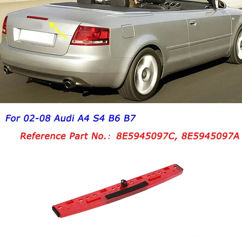 Luz de freno LED tercera parada centro montaje alto para AUDI A4 S4 B6 B7 2000-2008 - Imagen 7 de 12