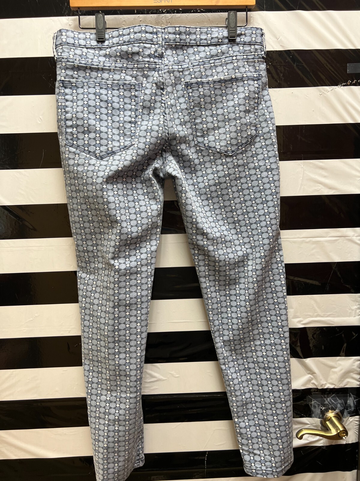 Women "Joe Fresh" blue patterned pants Size 8. Prev. Owned eBay