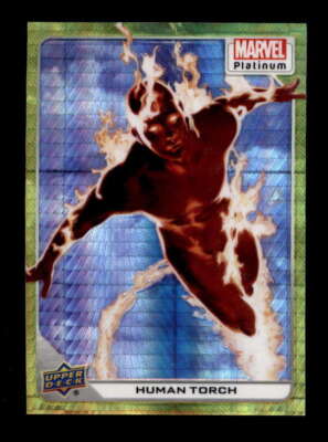 HUMAN TORCH 2022 UD MARVEL PLATINUM #9 YELLOW SPOTLIGHT PARALLEL #364/399 BF5248