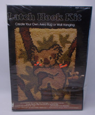 New Sealed 18"x24" Latch Hook Kit 9569 Koala Bear by Yarn Kits Inc. 1985 USA