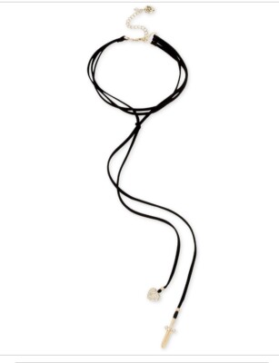 Betsey Johnson  Betsey's Dagger Black Faux Suede Choker BT1A