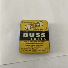 🔥NEW BUSS FUSE 🇺🇸AGW 1 1/2 QUANTITY 4 IN BOX 🚙 ✅ VINTAGE GLASS FUSE