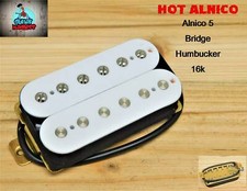 G.M. Hot Alnico 5 White Humbucker Bridge (52mm) (4-wire)