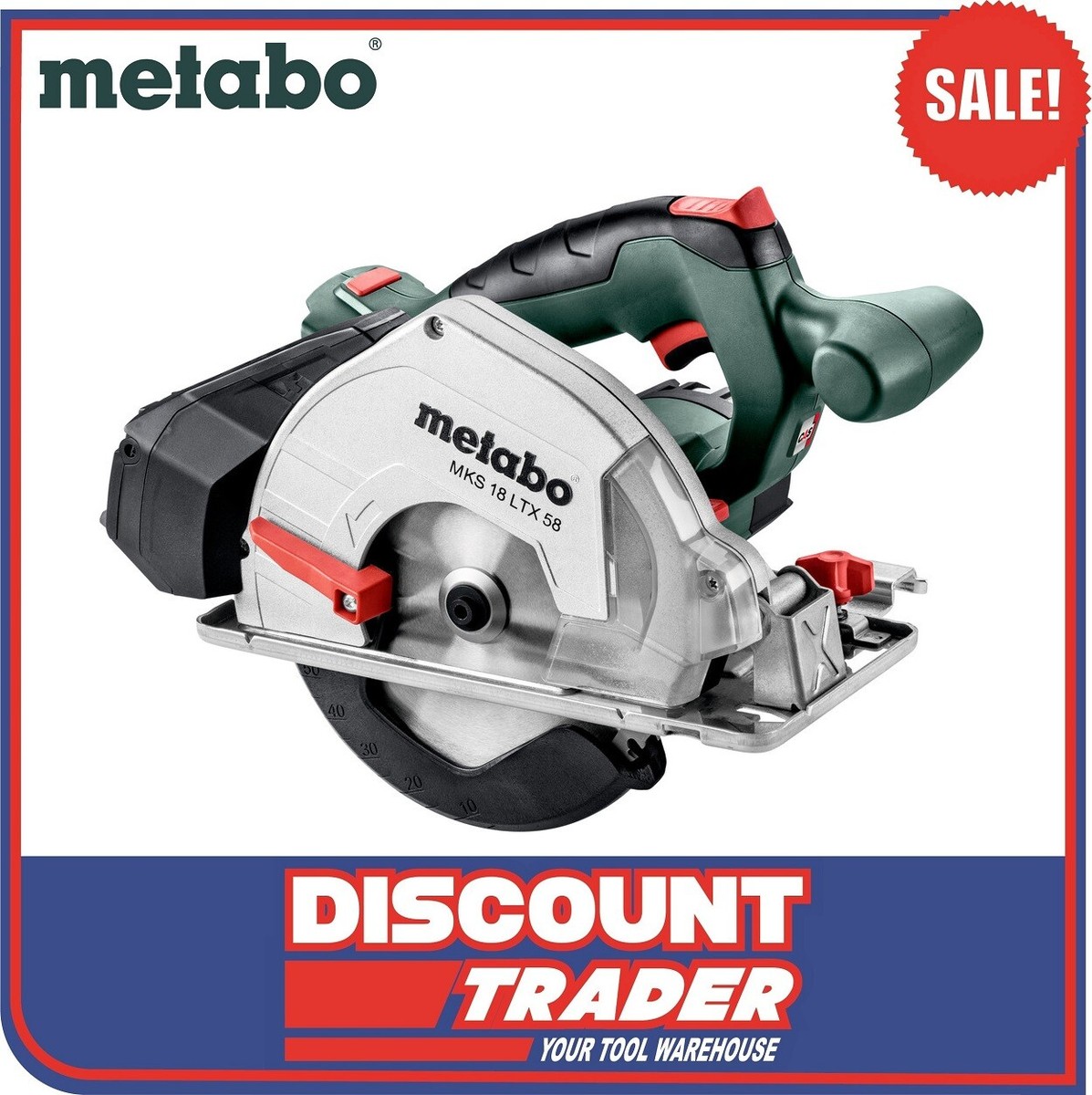 Metabo MKS 18 LTX 58 18V Lithium-Ion 165mm Metal Cutting Circular
