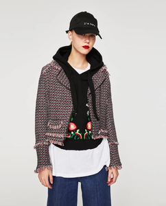 zara short tweed jacket