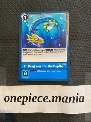 Digimon Card Game I'll Drag You Into The Depths! BT4-101 U