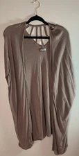 Wishlist Cardigan Womens Size S/M Small Medium Tan Brown Sweater Boutique Ladies