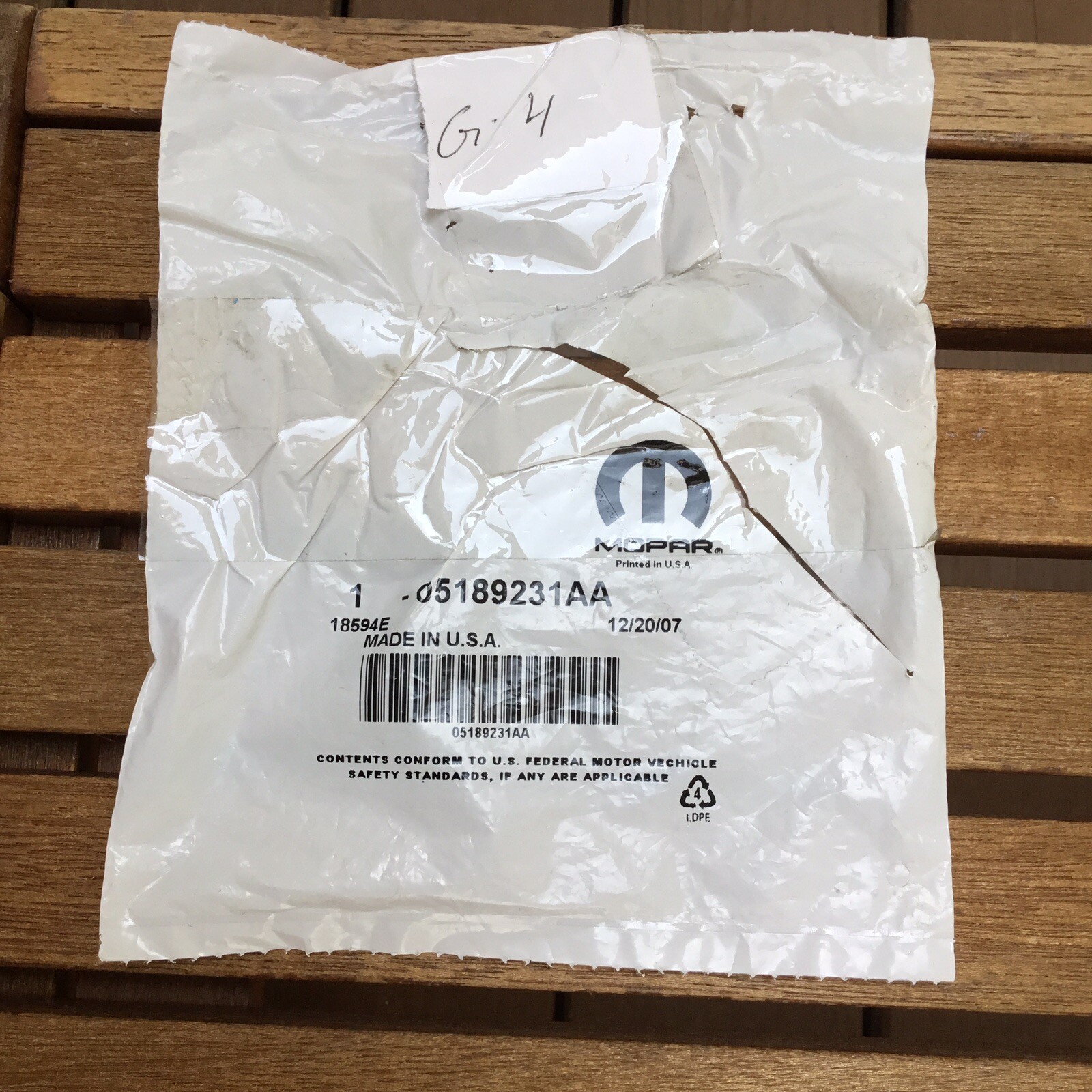 Oem Jeep Liberty Remote 05189231AA Transmitter 2006 2007 Keyless Entry