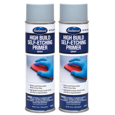 Eastwood High Build Self Etching Primer Gray 16 oz. Aerosol Bare Metal 2 Pack
