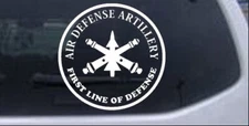 US Army Air Defense Artillery FIRST LINE DEFENSE Car Truck Window Decal Sticker