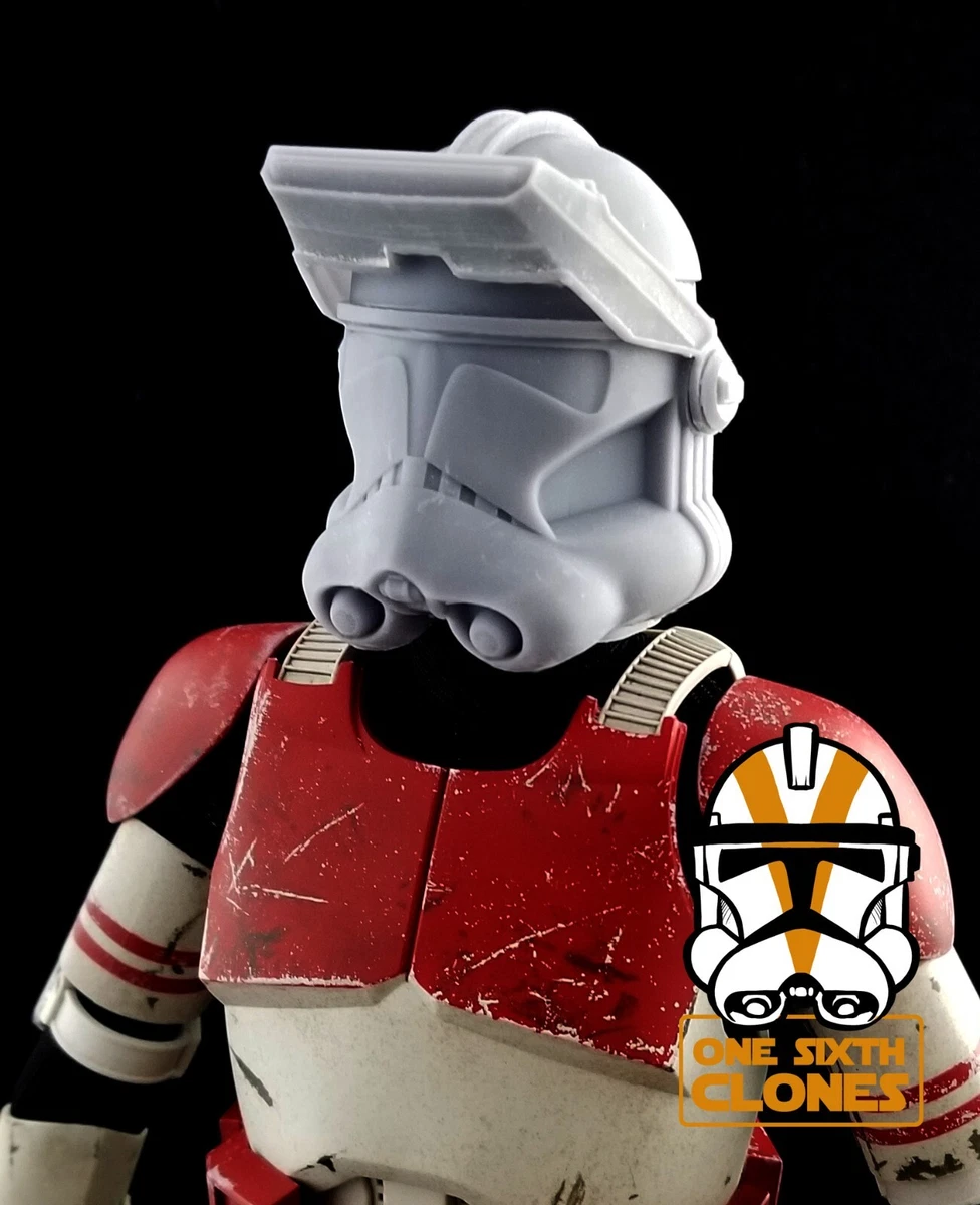 Star Wars 1 6 Clone Trooper Phase 2 Helmet w Binocs Blank for