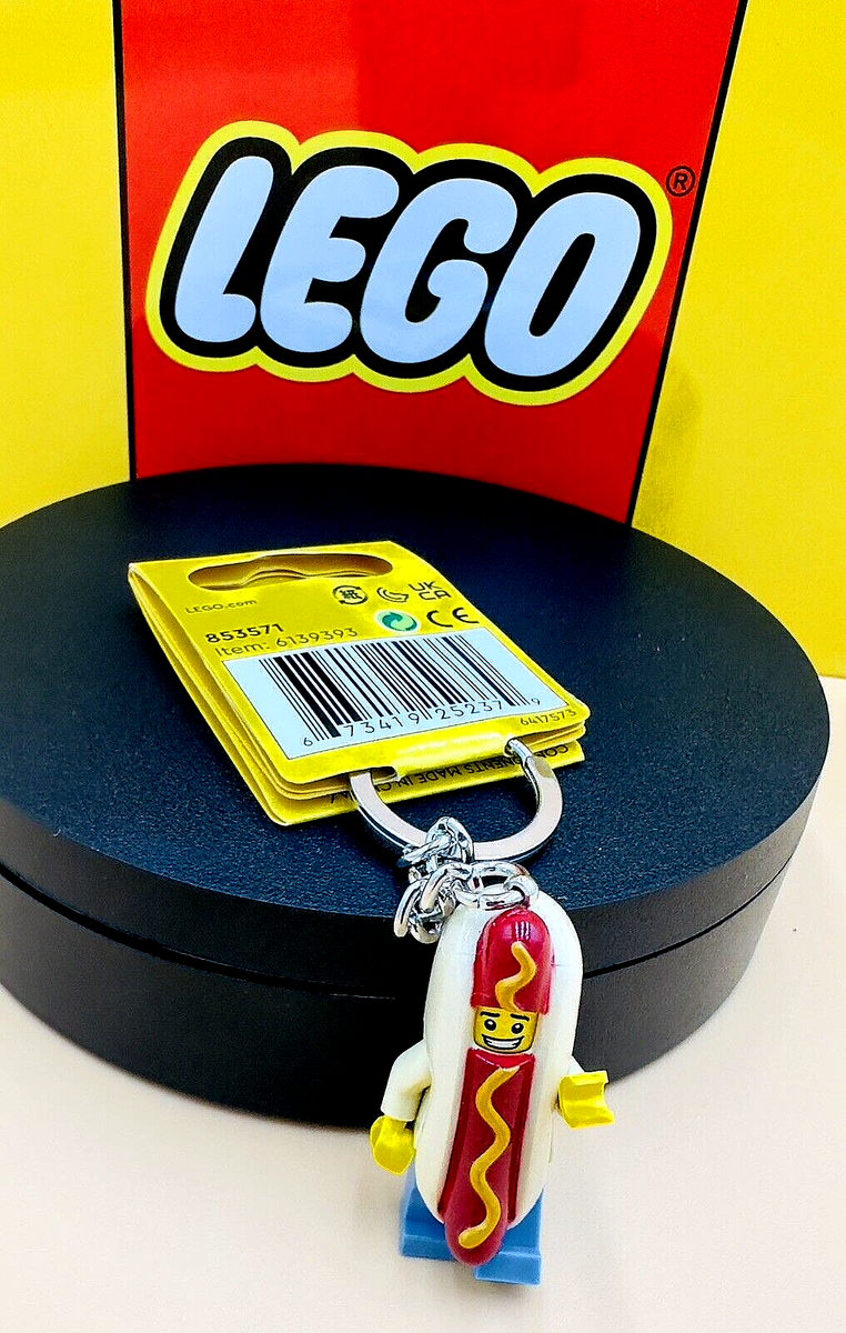 Lego Hot Dog Guy Minifigure Keychain 853571 | eBay