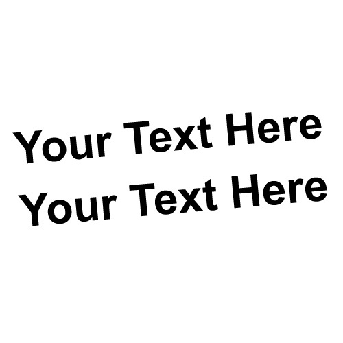 2X CUSTOM TEXT OR NAME 200MM STICKER Decal Car Vinyl Personalized Text #6786EN - Picture 1 of 5