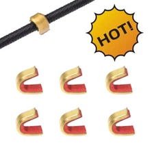 12X Archery Bow String Nocking Points Strings Nock Sets Brass Buckle Clip Knock