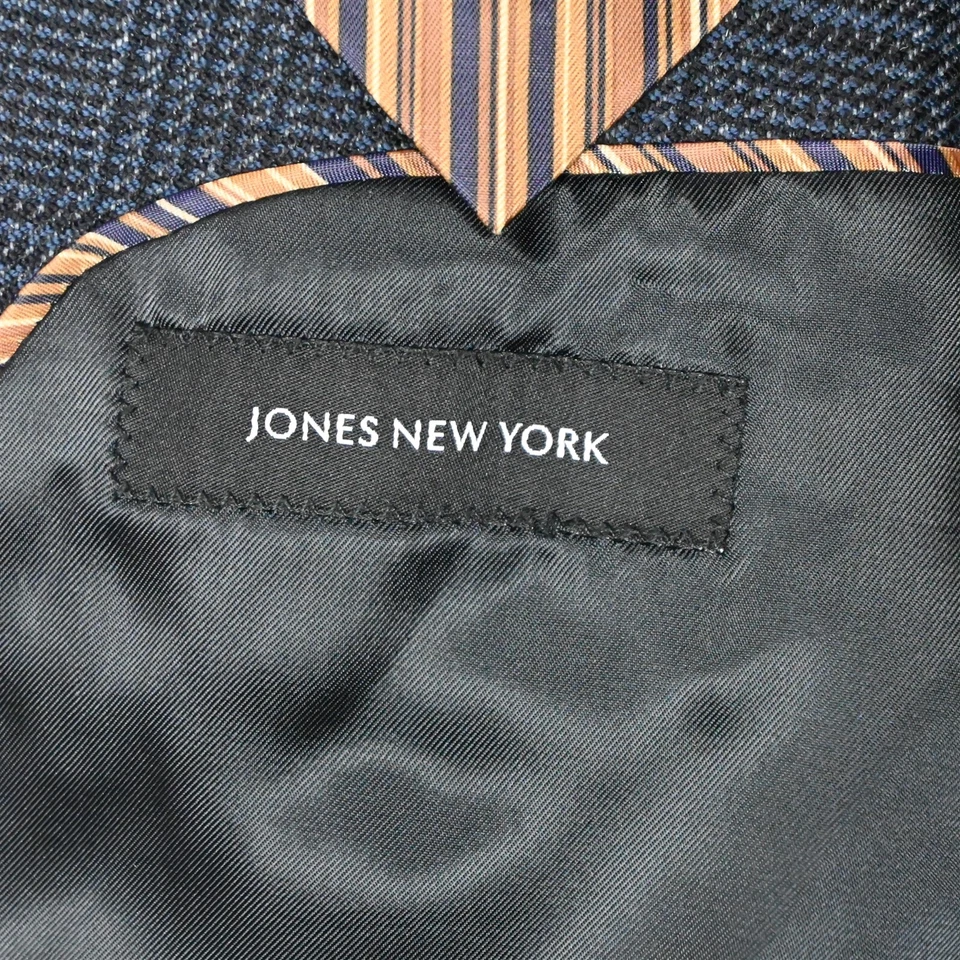 Chaqueta Blazer Abrigo Deportivo Jones New York 46L Cuadros Glenn Franela Lana Cachemira Foto 4 de 4