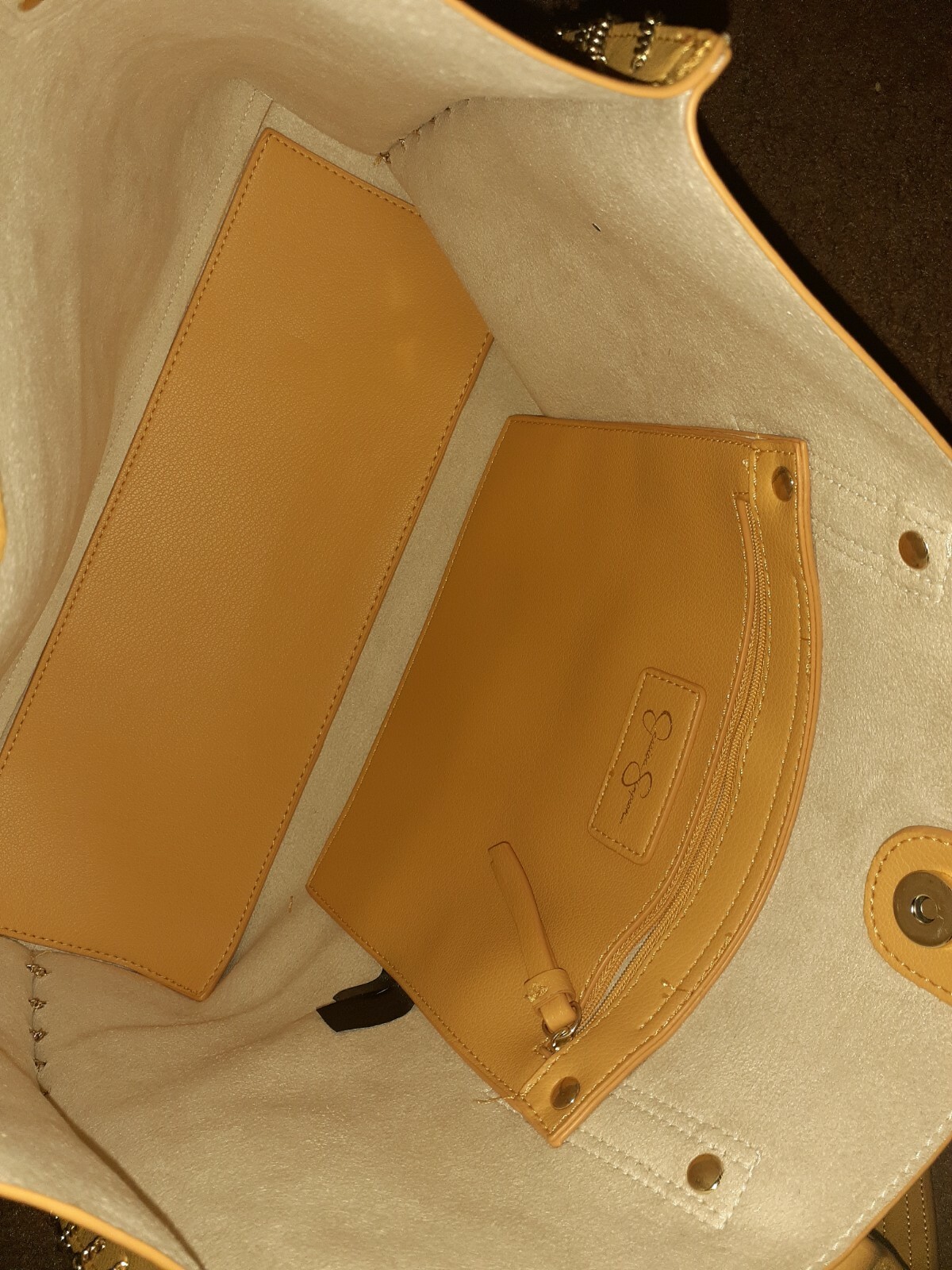 Jessica Simpson yellow Handbag/Toter Gem