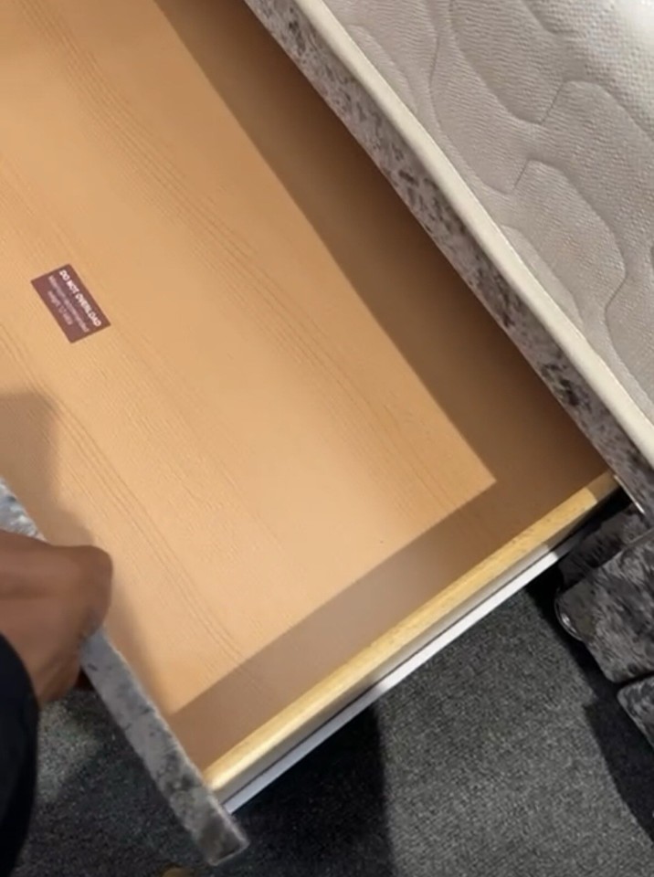 Divan Bed Timber Plush Velvet Upholstery Storage Drawers Reinforce Bed