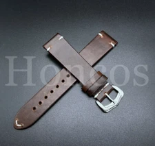 20MM BROWN SOFT LEATHER REPLACEMENT WATCH BAND VINTAGE STYLE USA SELLER