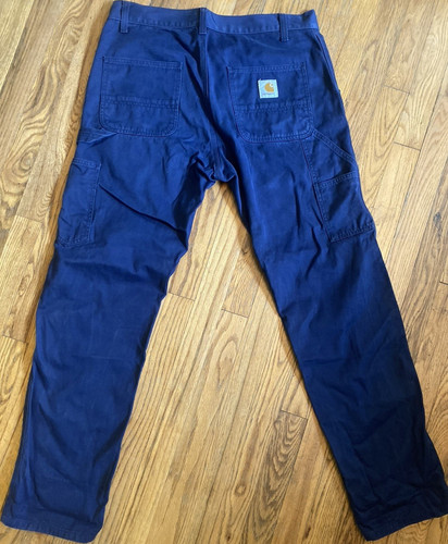 Carhartt Abbott Work Pants Blue 31 65% Cotton 35% Polyester
