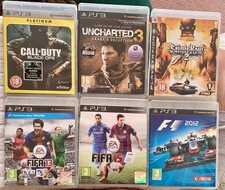 PS3 Game Bundle x6 | Call Of Duty Black Ops Uncharted 3 Saints Row 2 F1 FIFA