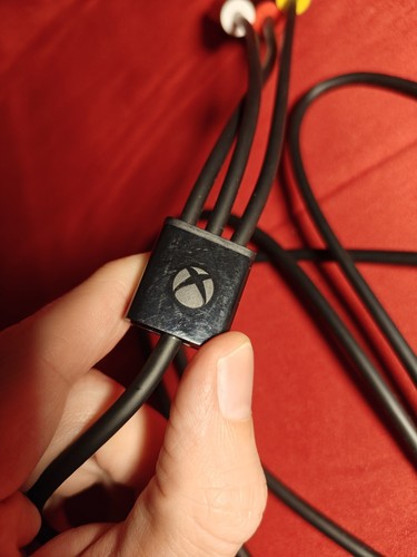 Cable AV Compuesto Oficial Microsoft Xbox 360 Slim E Original - Imagen 9 de 11