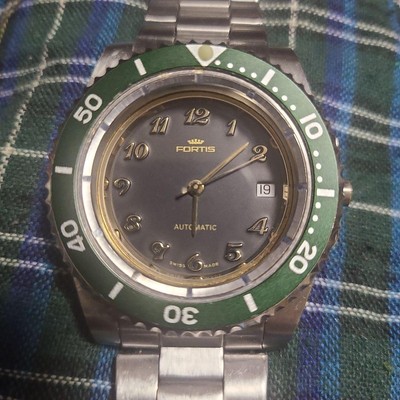 Fortis Eta2824 Swiss Diver Watch Bezel Rotatable Used