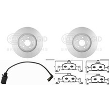 HELLA PAGID BREMSENSET 338mm VORNE passend für AUDI Q5 FY auch Sportback