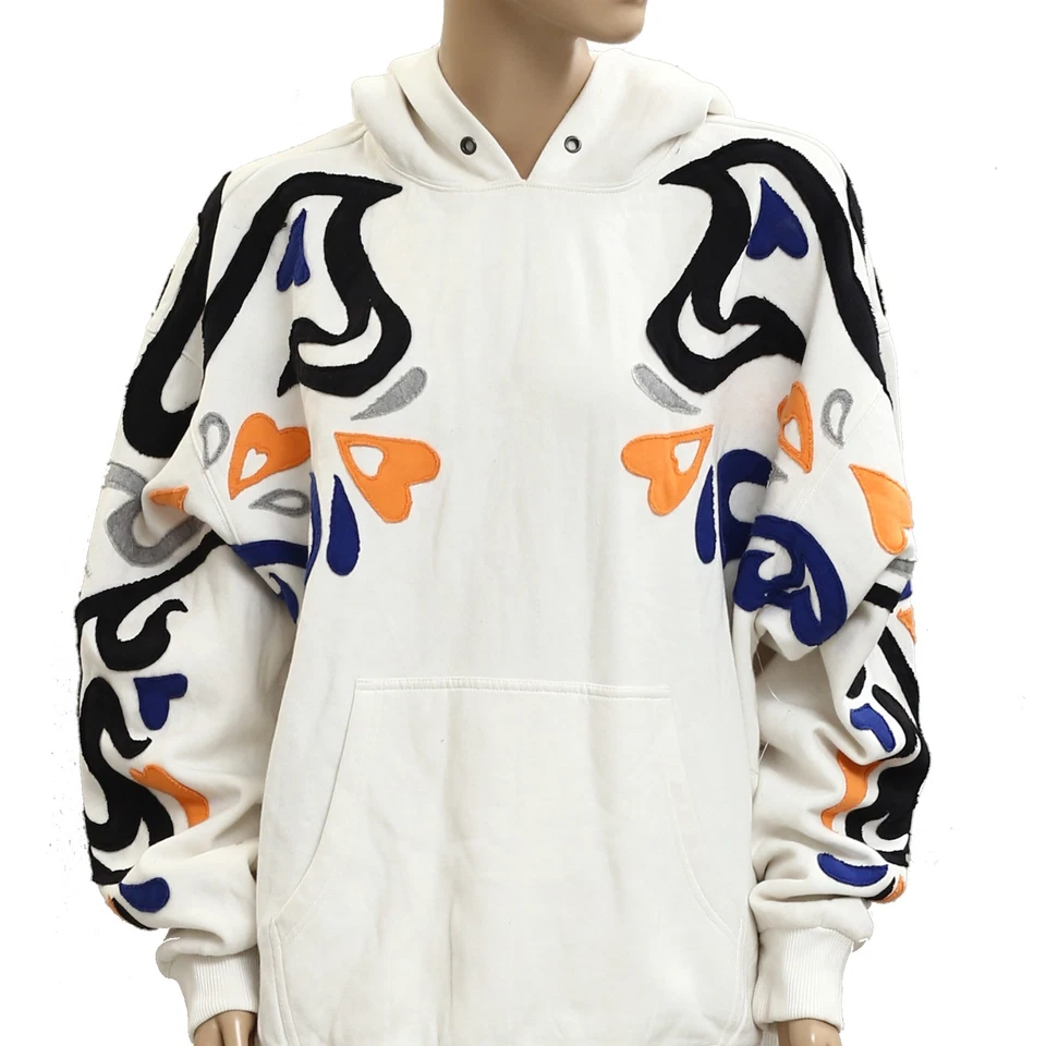 Free People We The Free It's A Vibe Swirl Hoodie Sweatshirt Top Ribbed M 281999 - Image 4 of 4