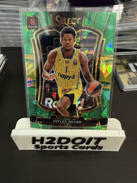 2025-26 PANINI SELECT EUROLEAGUE JAYLEN HOARD GREEN PRIZM 4/5 MACCABI
