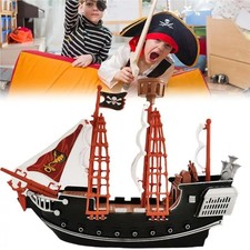 Pirate Ship Playset Pretend Play Action Figures Toy Boats Kids Children Loot Toy