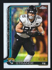 Brenton STRANGE 2025 Topps Chrome 137 WHITE REFRACTOR #'d 7/30 JAGUARS