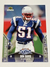2005 Upper Deck Super Bowl XXXIX Football #8 - Don Davis - Patriots