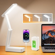 Cordless Rechargeable Lamp with 6000mAh Battery, Dimmable USB Charging