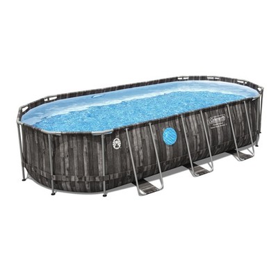 Coleman Power Steel Swim Vista 20' x 48'' Round Above Ground Swimming Pool Set