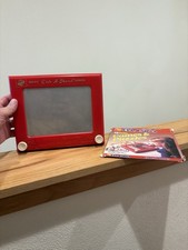 Vintage Etch A Sketch No. 505 Ohio Art Company Red Frame  Games Working Great.