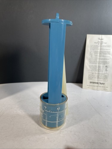 Vintage Taylor Hygrometer Model 1331 Sling Psychrometer Type Measures Humidity - Picture 12 of 16