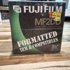 Fujifilm MF2DD Double Sided/Double Density Floppy Disks 3 1/2" 10 Pack Brand New
