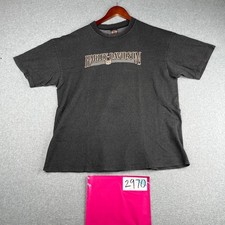 Vintage Harley Davidson T Shirt 3XL Black Graphic Print Logo Made IN USA READ