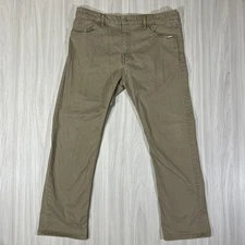 Dockers Pants Mens 36x32 Khaki Straight Leg All Seasons Terrain Comfort Casual