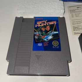 SPY HUNTER Nintendo NES Box Manual poster Complete HANGTAB First Print 