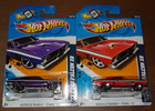 2X - 2012 Hot Wheels Muscle Mania Ford - '73 Ford Falcon XB - Purple & Red