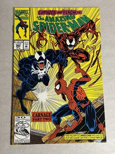 Amazing Spider-Man #362 NM Carnage & Venom 1992 High Grade