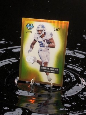 2024 Bowman Chrome U 1955 Throwback Omarion Hampton Gold 13/50 #55B-4