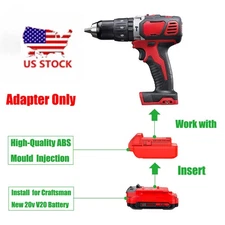 Adapter for Mil.waukee M18 Tool, Compatible with Craftsman NEW 20V V-20 Battery