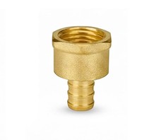 1/2-Inch Brass PEX Barb Female Adapter - Lead-Free Plumbing Fittings 6-Pack 